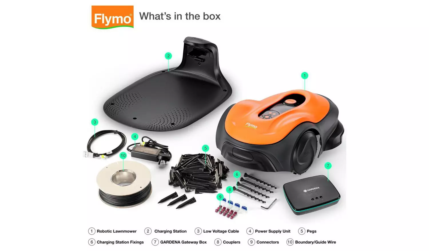 Flymo UltraLife 1500 Cordless Robotic Lawnmower - 18V