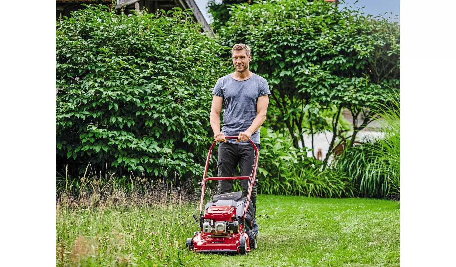 Einhell 46cm Self-Propelled Petrol Lawnmower - 132cc