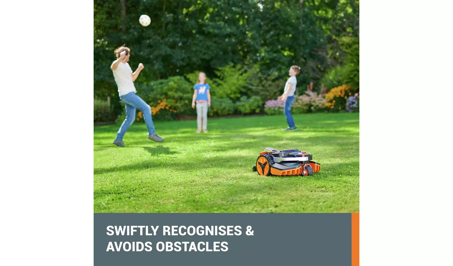 Worx 18cm Cordless Robotic Lawnmower - 48W