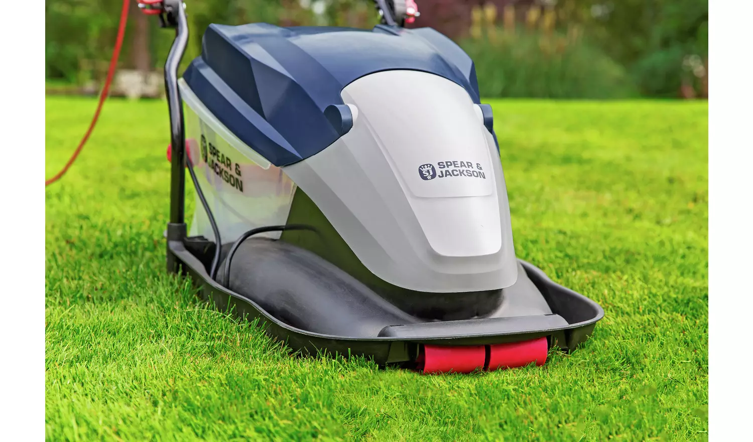 S&J 33cm Electric Hover Collect Lawnmower - 1900W