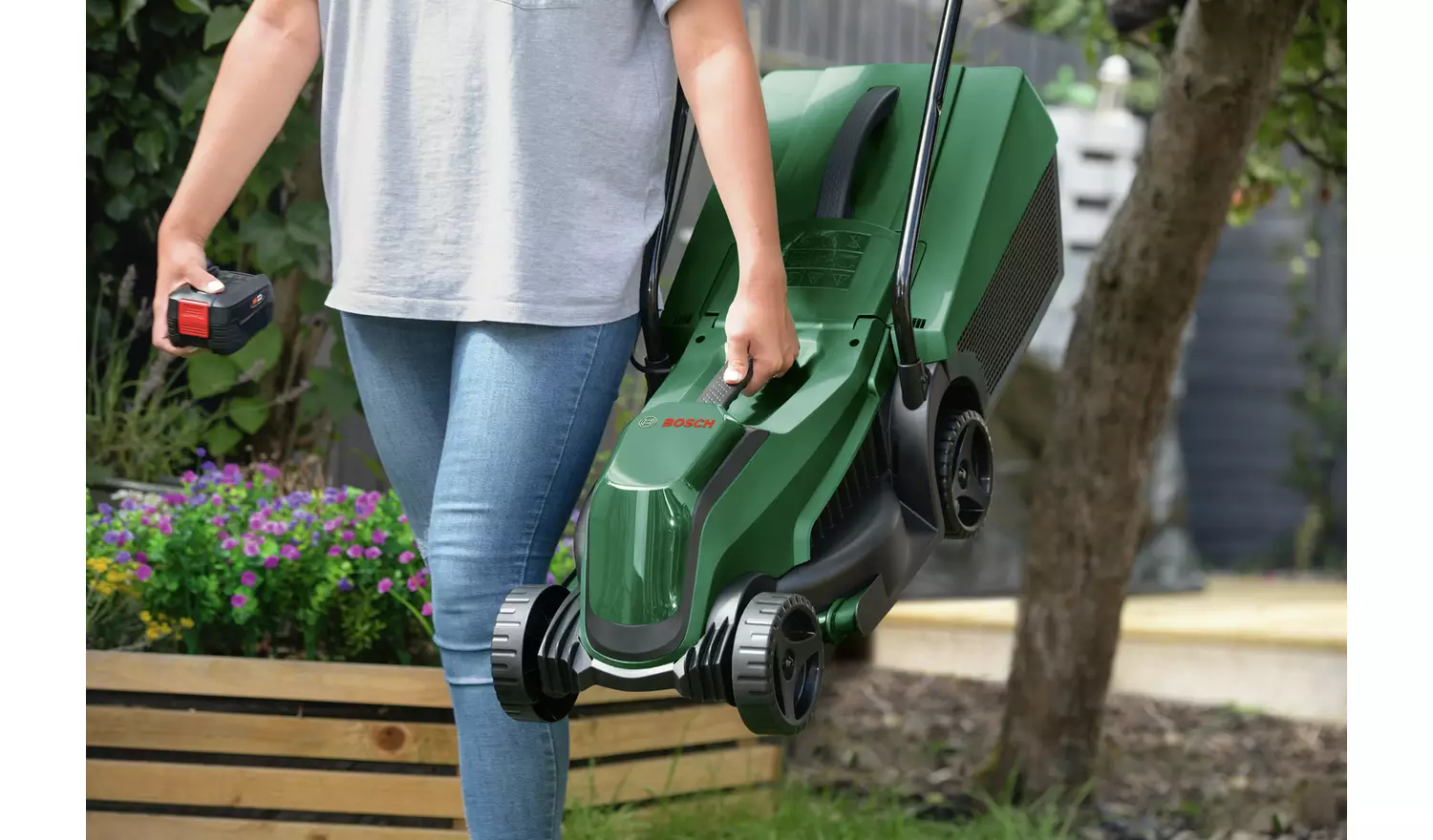 Bosch 32cmElectric Cordless Rotary Lawnmover - 18V