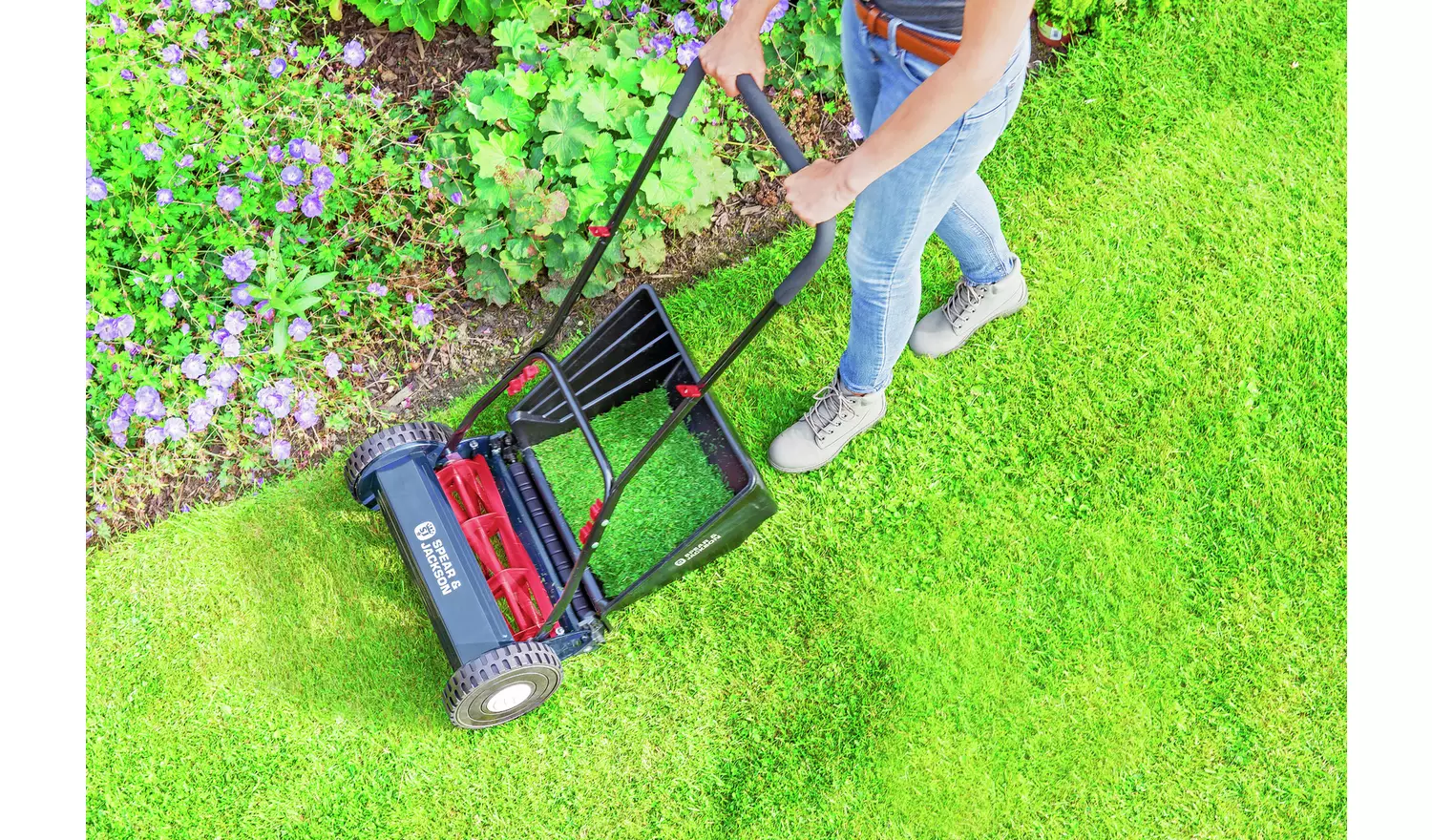 Spear & Jackson 40cm Hand Push Cylinder Lawnmower