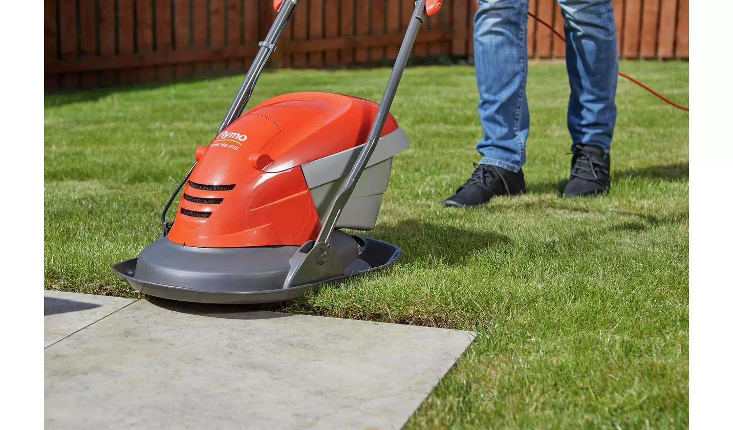 Flymo Hover Vac 250 25cm Corded Hover Lawnmower - 1400W