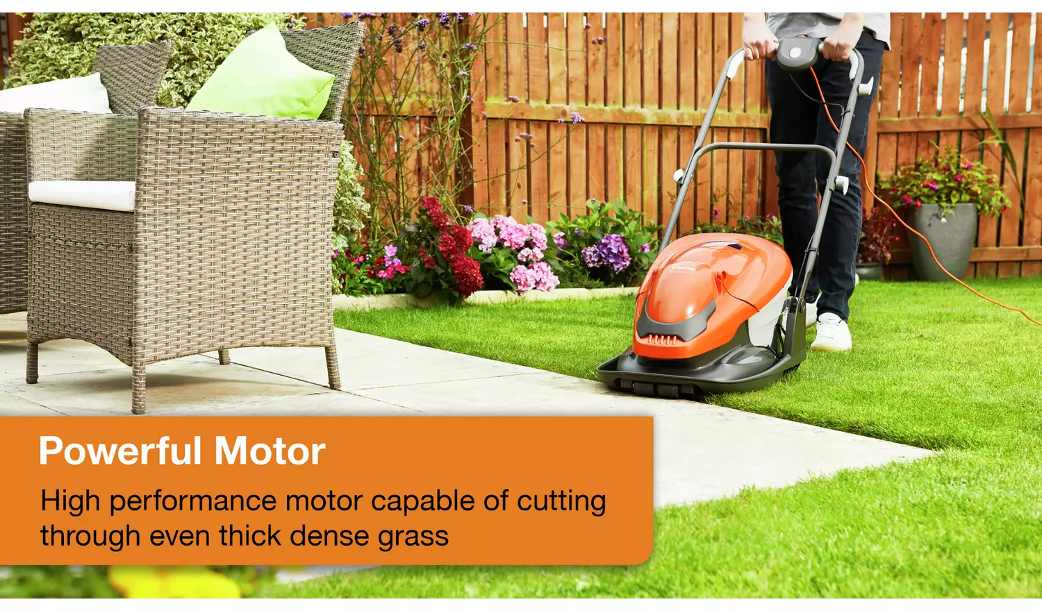 Flymo EasiGlide 330V 33cm Corded Hover Lawnmower - 1700W