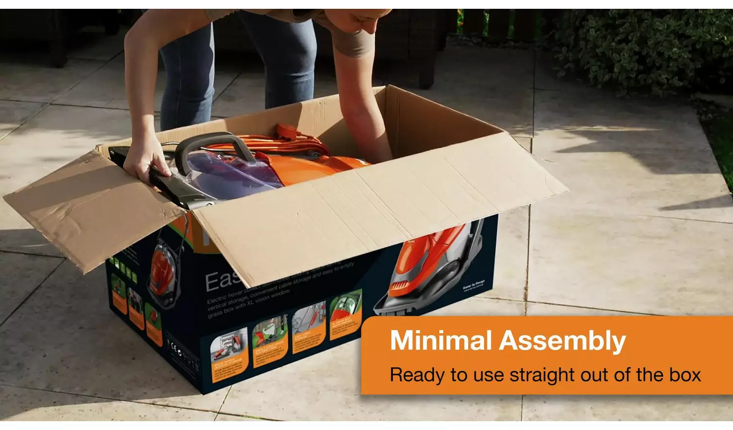 Flymo EasiGlide Plus 330V 33cm Corded Hover Lawnmower- 1700W