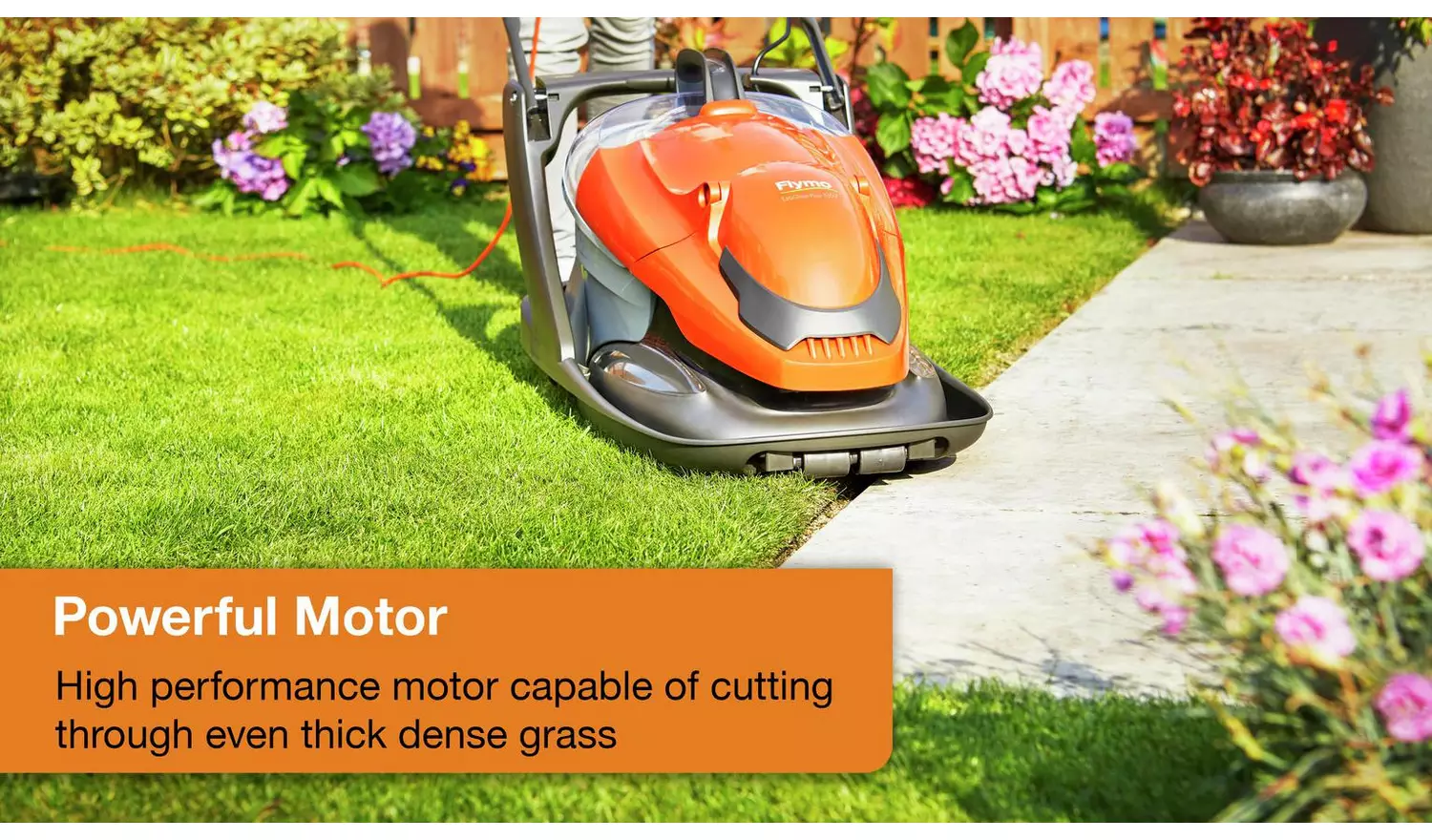 Flymo EasiGlide Plus 330V 33cm Corded Hover Lawnmower- 1700W