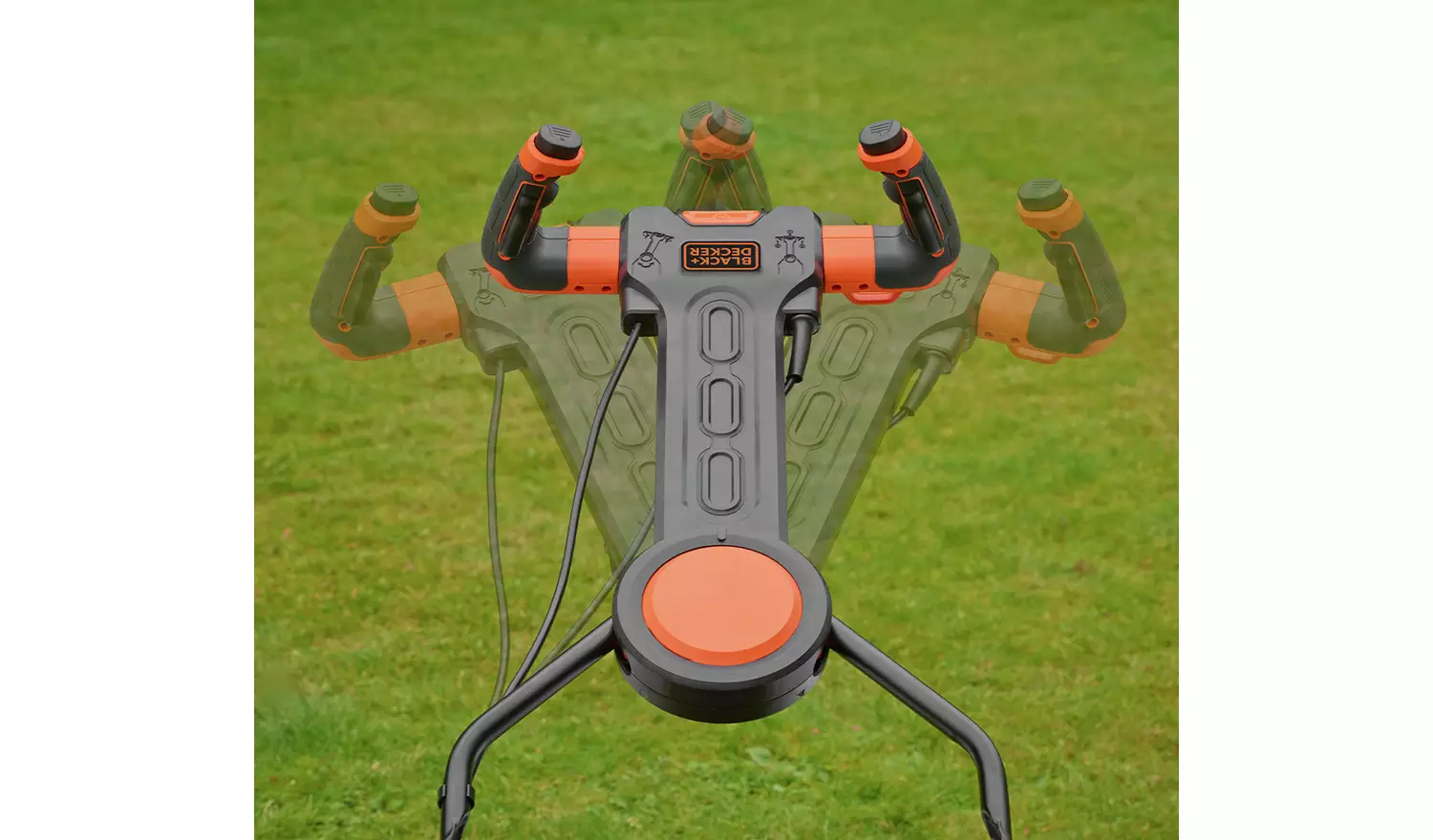 Black + Decker EasySteer 42cm Corded Rotary Lawnmower -1800W