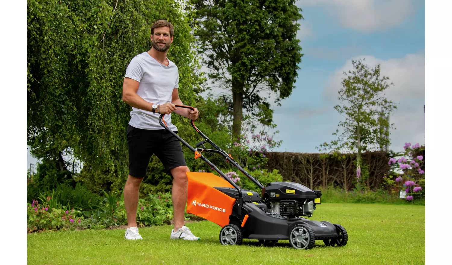 Yard Force 40cm Push Petrol Lawnmower - 127cc