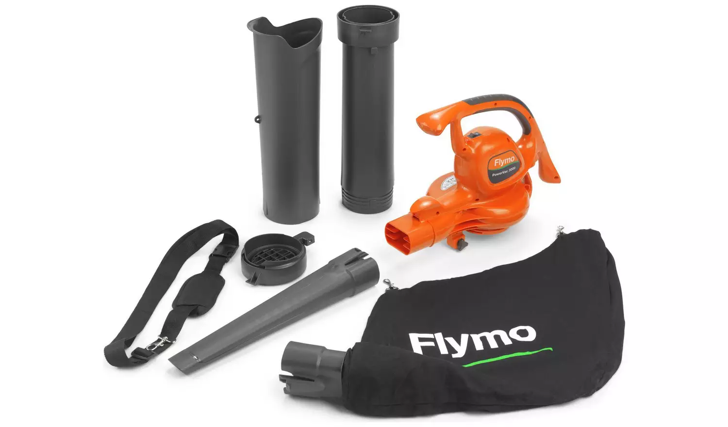 Flymo PowerVac Corded Leaf Blower and Garden Vac - 3000W