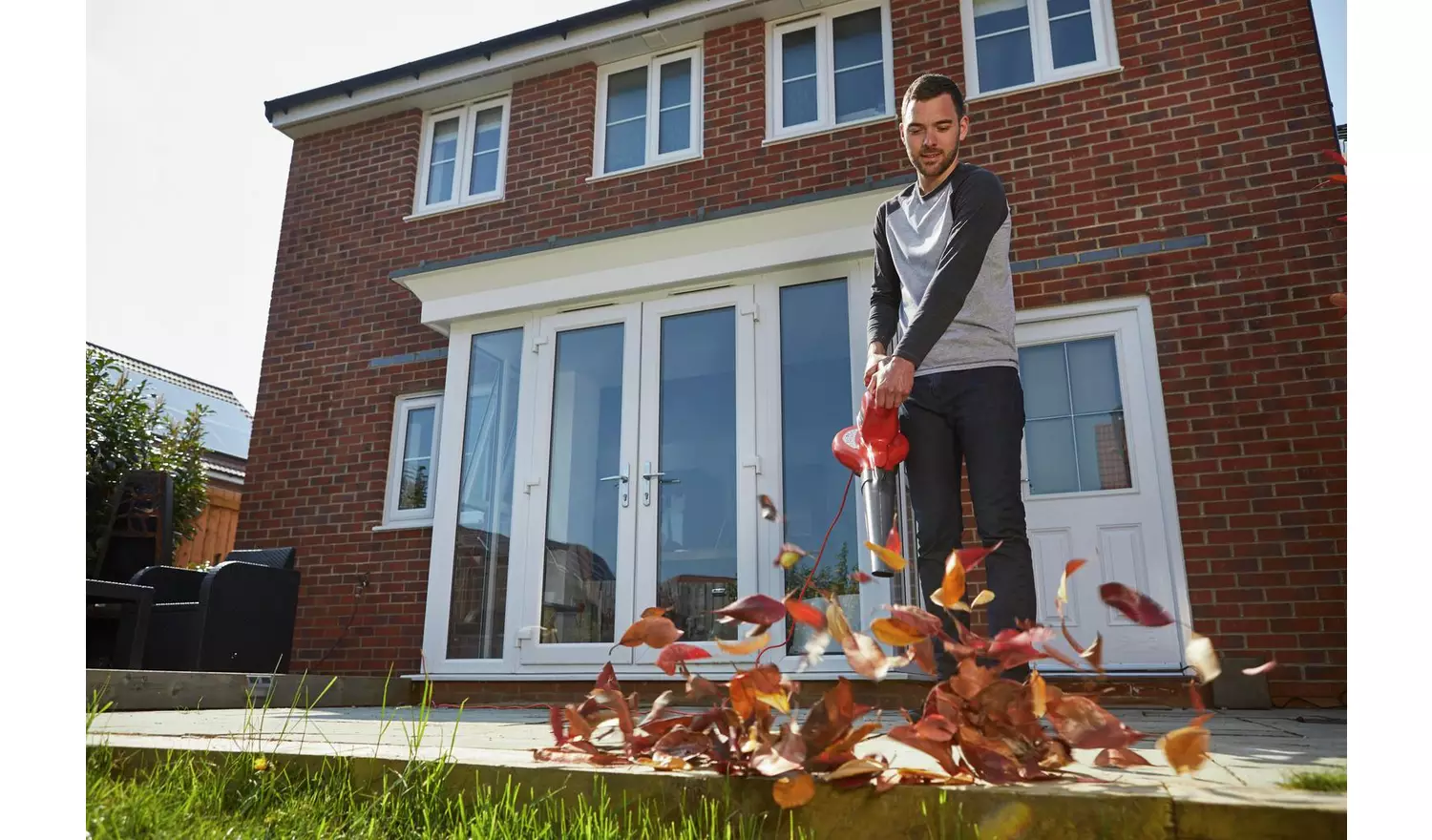 Flymo PowerVac Corded Leaf Blower and Garden Vac - 3000W