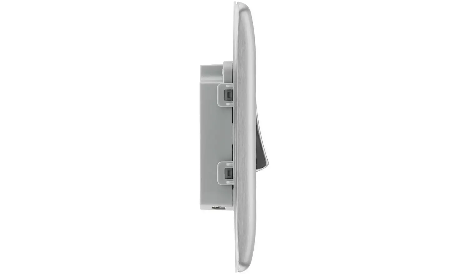 BG Nexus 20A Single Wall Light Switch 2 Way - Brushed Steel
