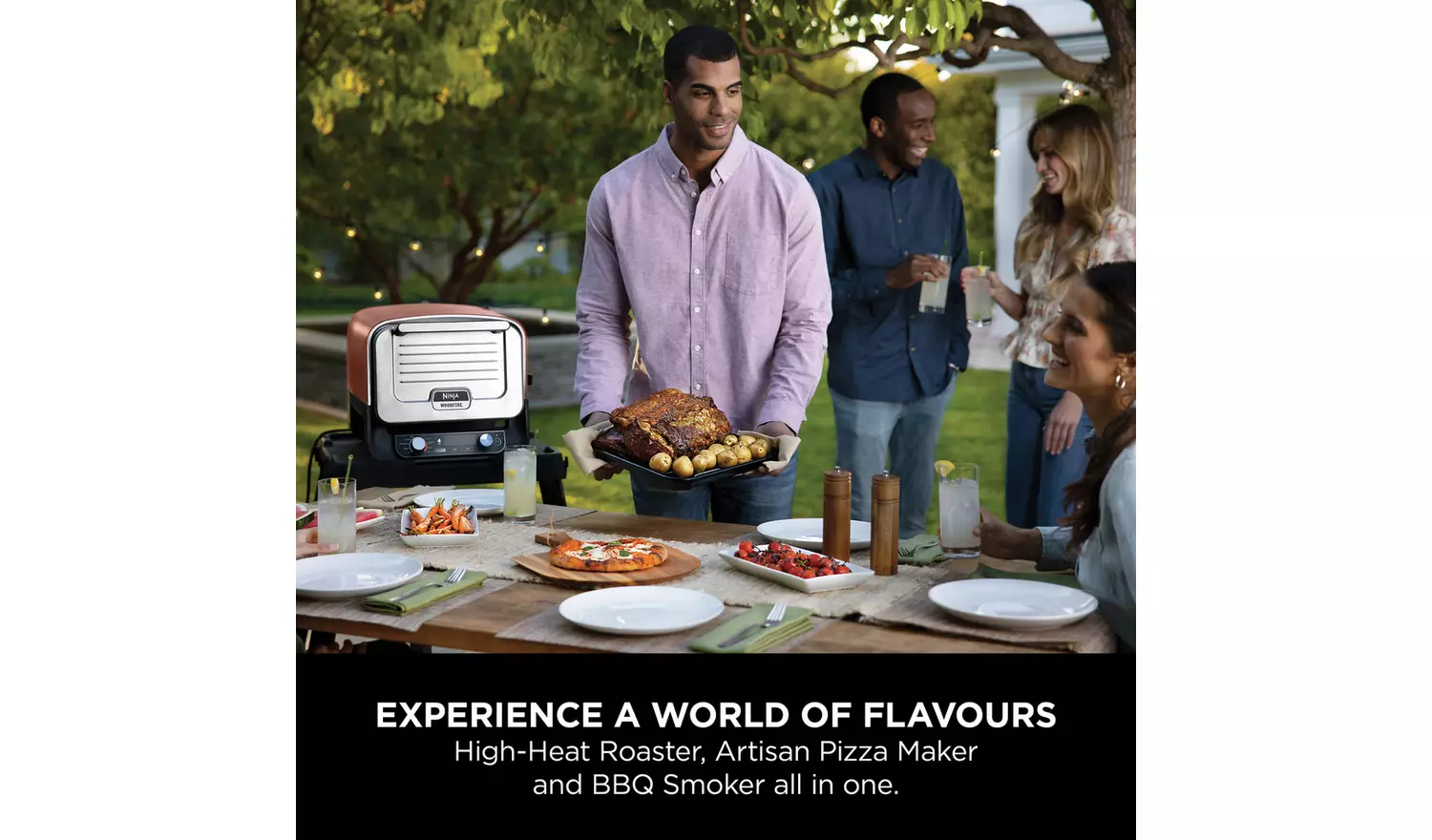 Ninja Woodfire 8-in-1 Electric Outdoor Pizza Oven