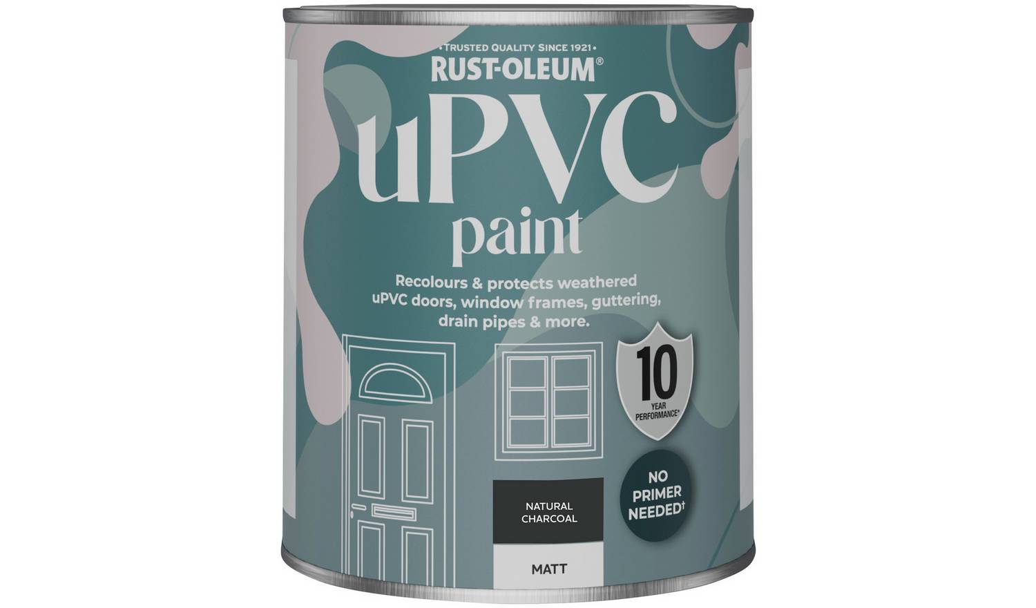 Rust-Oleum uPVC Matt Paint 750ml - Natural Charcoal