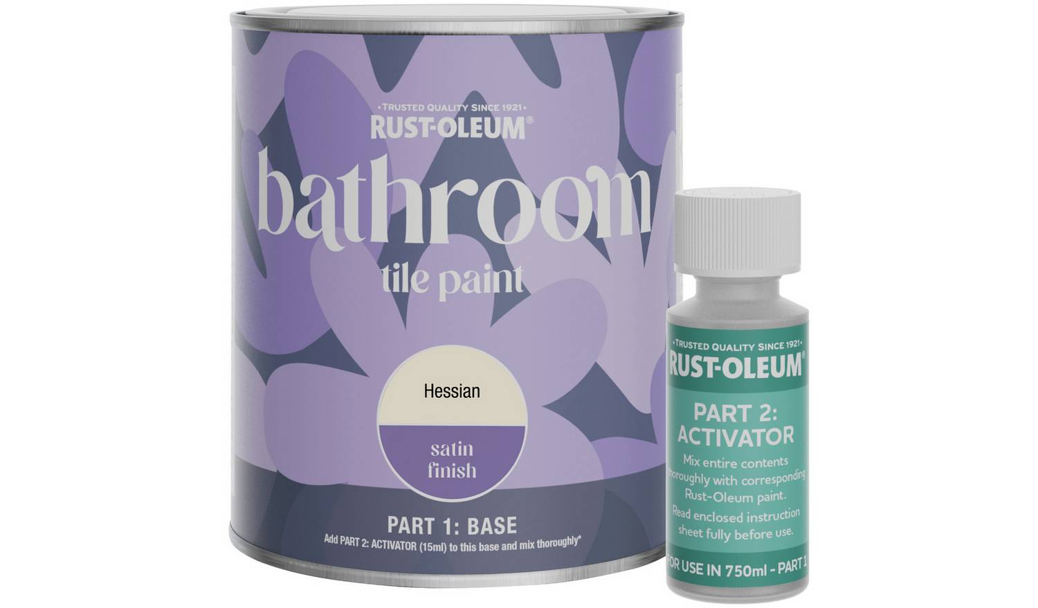Rust-Oleum Bathroom Tile Satin Paint 750ml - Hessian