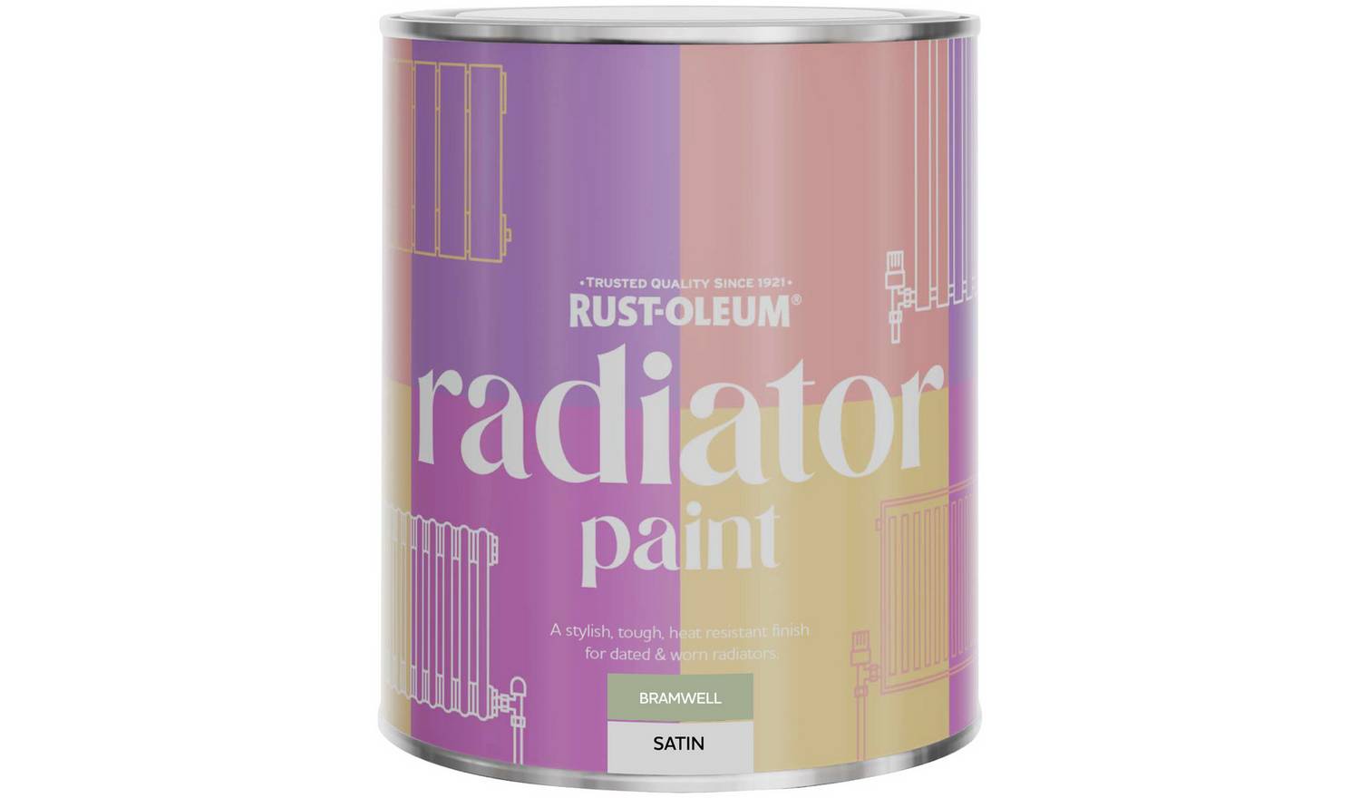 Rust-Oleum Radiator Satin Paint 750ml - Bramwell