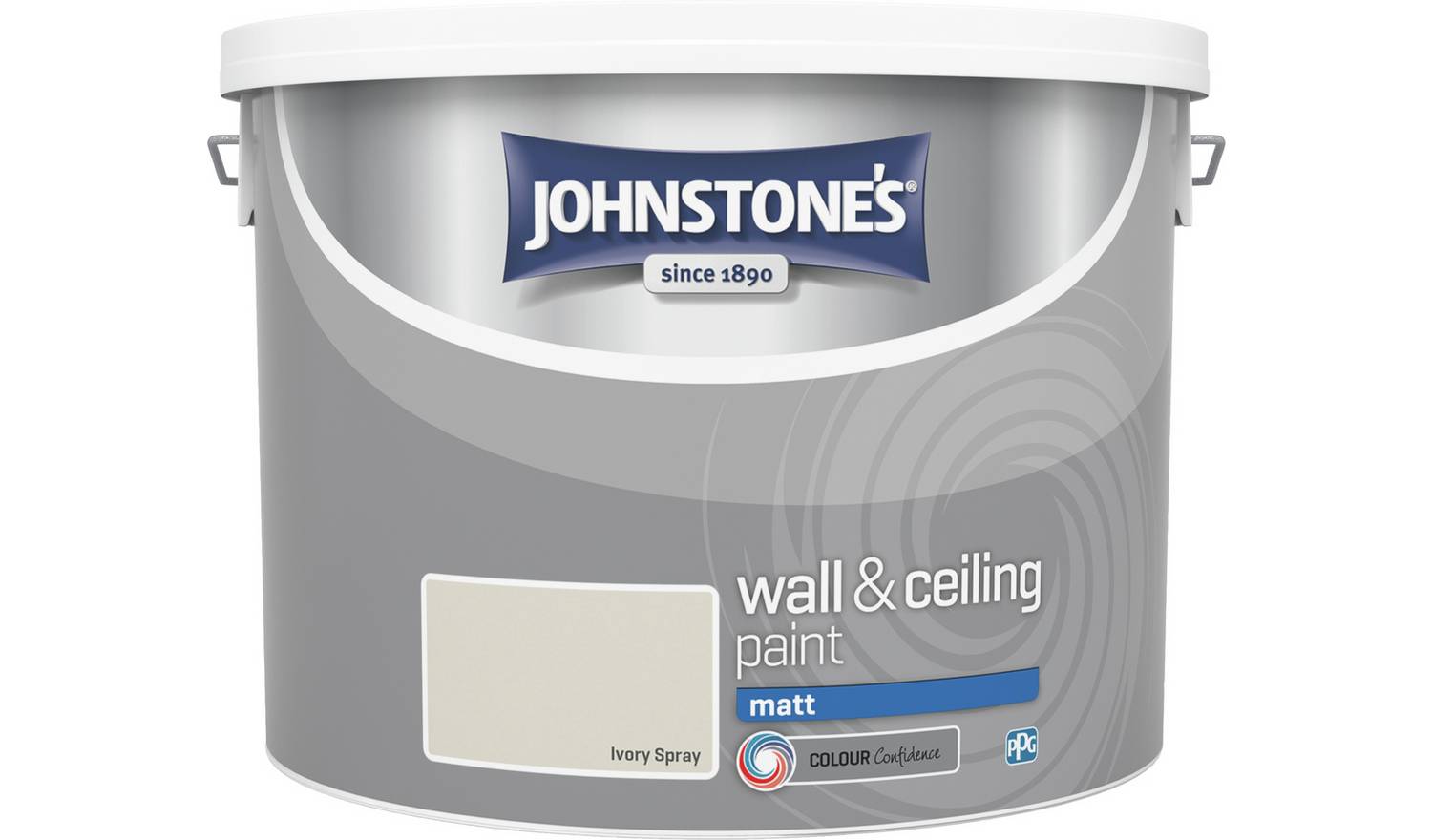 Johnstone's Wall & Ceiling Matt Paint 10L - Ivory Spray