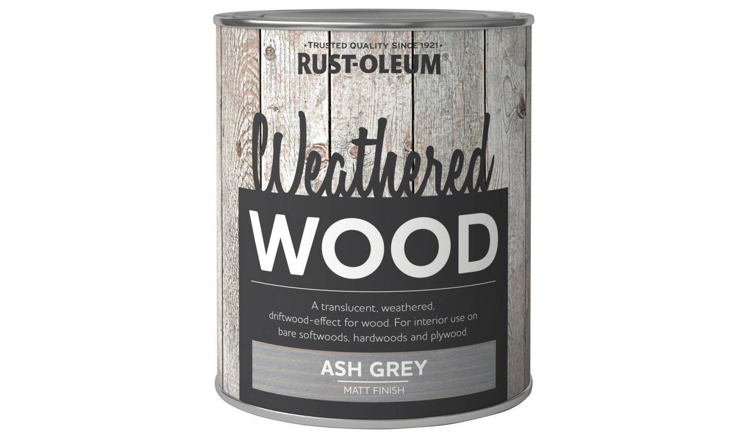 Rust-Oleum Weathered Wood Matt Paint 750ml - Ash Grey
