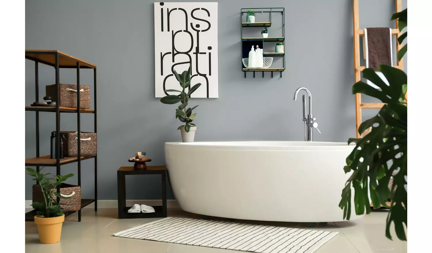 Johnstone's Bathroom Paint Mid Sheen 2.5L - Manhattan Grey