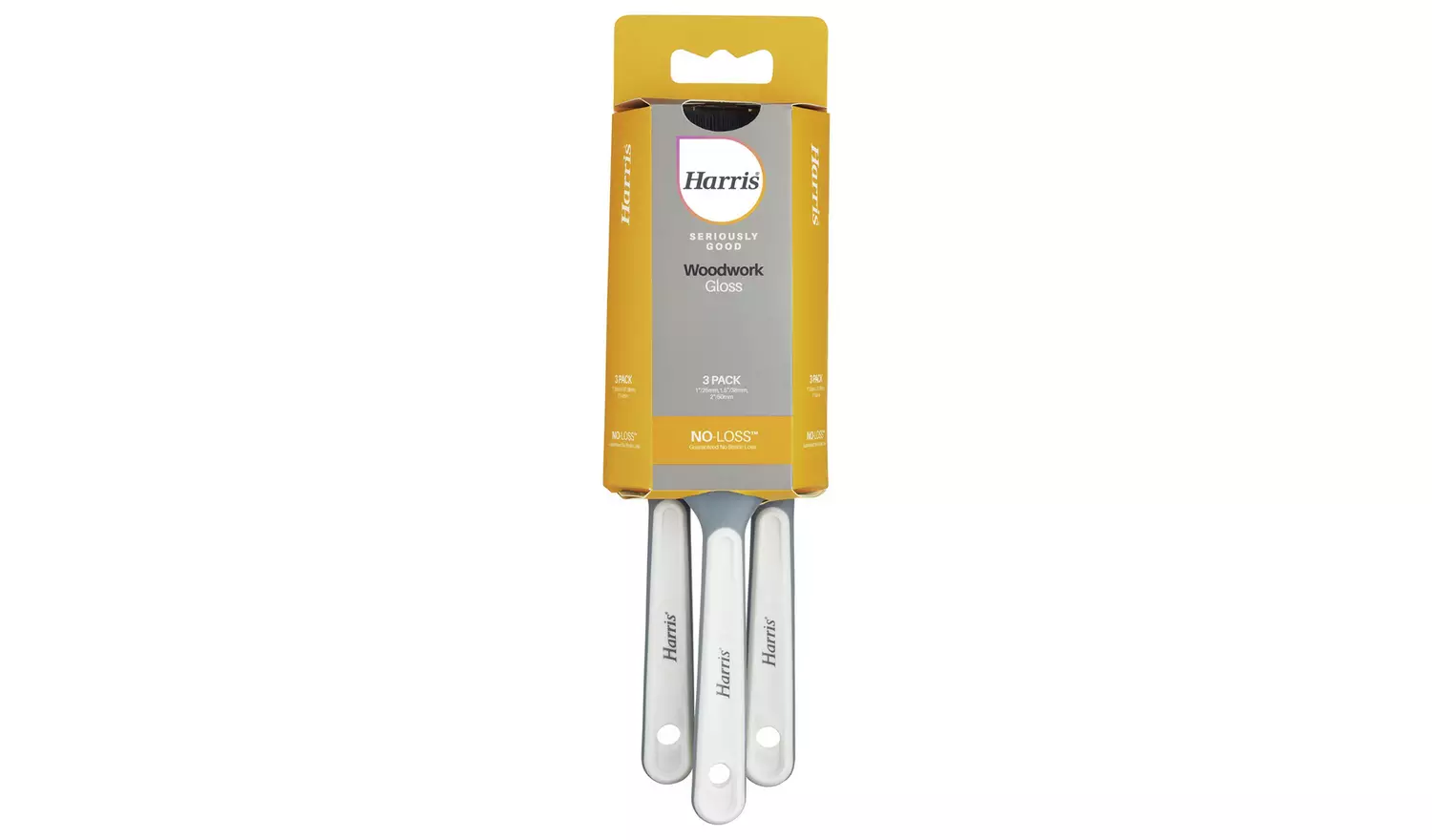 Harris Seriously Good Woodwork Gloss Paint Brush - Pack of 3