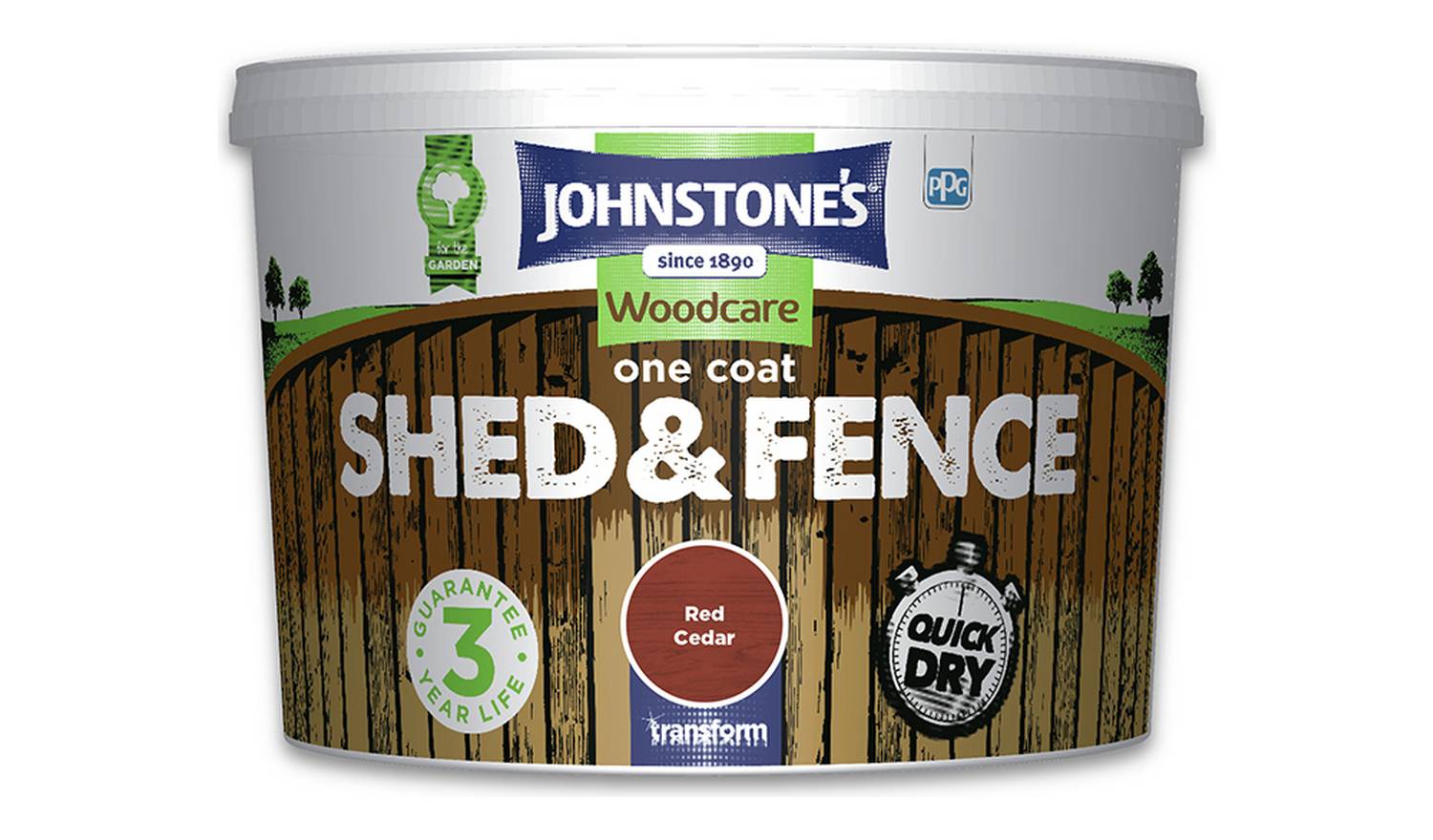 Johnstones One Coat Shed and Fence - Red Cedar, 9L