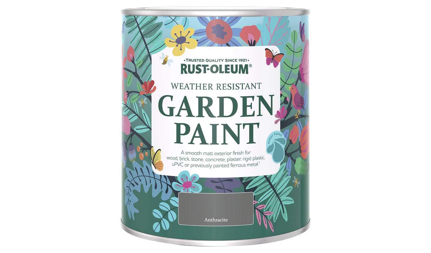 Rust-Oleum Garden Matt Paint 750ml - Anthracite