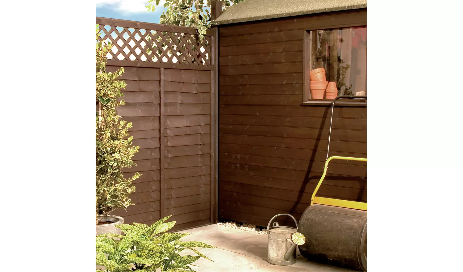 Johnstone's Shed & Fence Paint 9 Litre - Dark Oak
