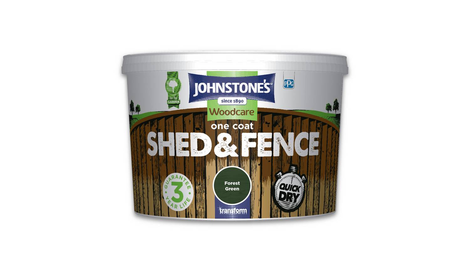 Johnstone's Shed & Fence Matt Paint 9L - Forest Green