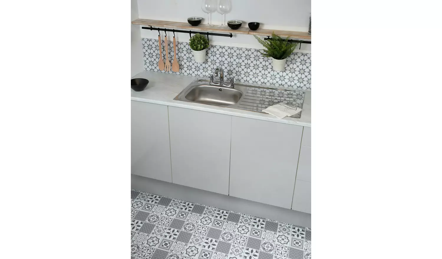 D-C-Fix Glossy Grey Self Adhesive Vinyl Film