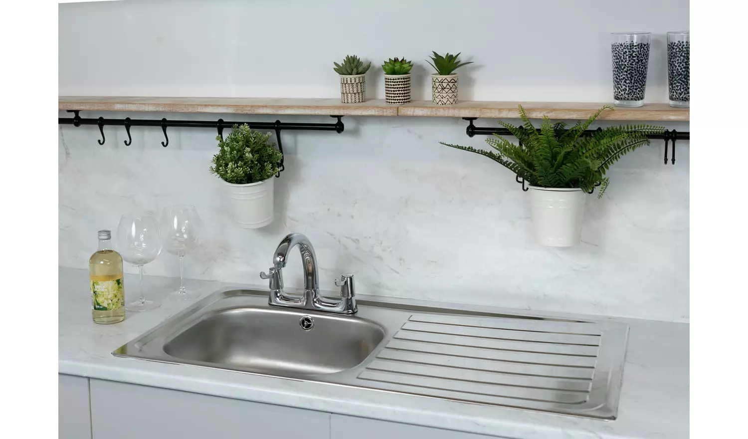 D-C-Fix 200-8295-5 Self Adhesive Vinyl Film - Romeo White