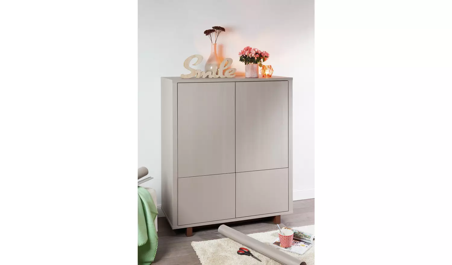 D-C-Fix Quadro Light Grey Self Adhesive Vinyl Film