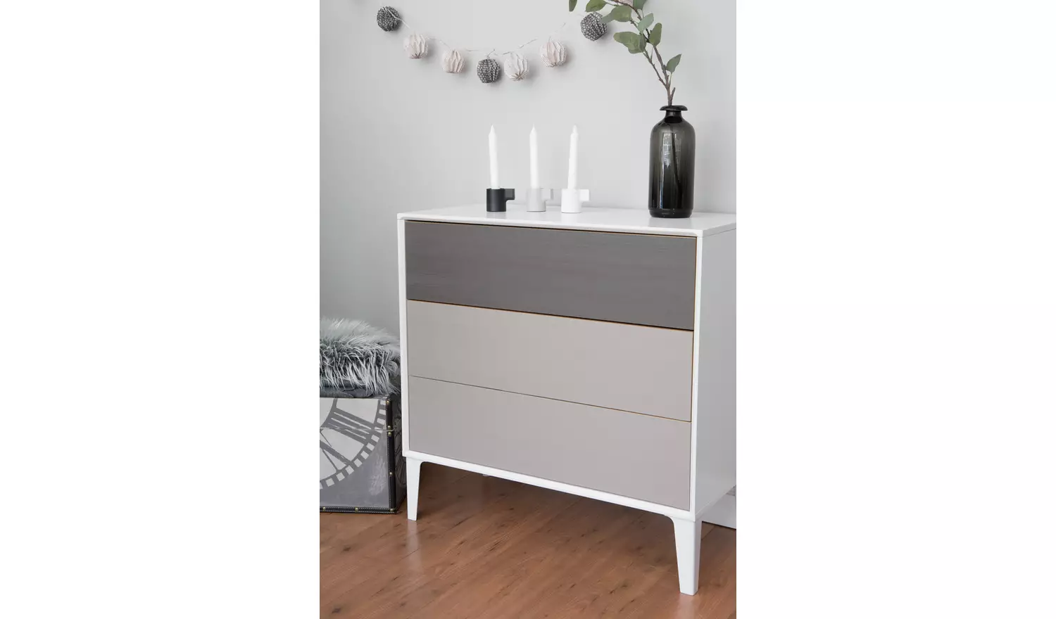 D-C-Fix Quadro Light Grey Self Adhesive Vinyl Film