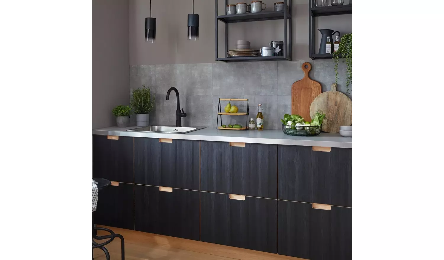 D-C-Fix Concrete Self Adhesive Vinyl Wall Tiles - Grey