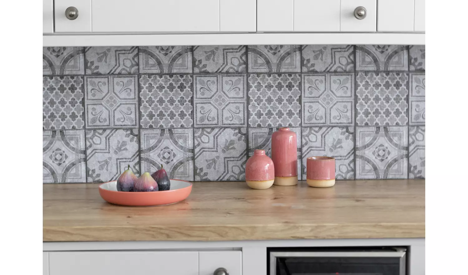 D-C-Fix Moroccan Self Adhesive Vinyl Wall Tiles - Grey