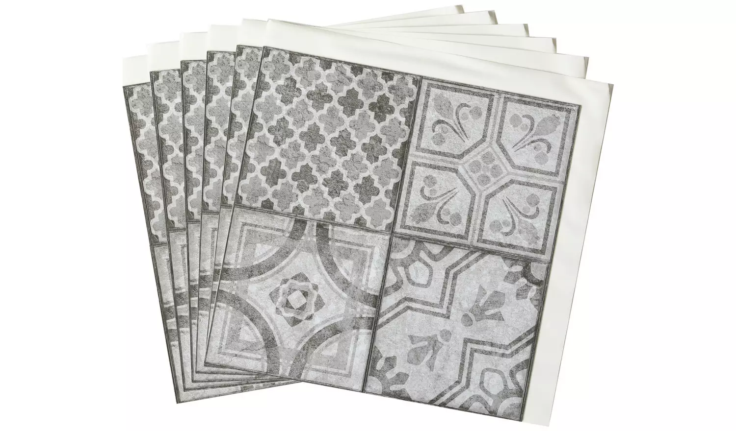 D-C-Fix Moroccan Self Adhesive Vinyl Wall Tiles - Grey