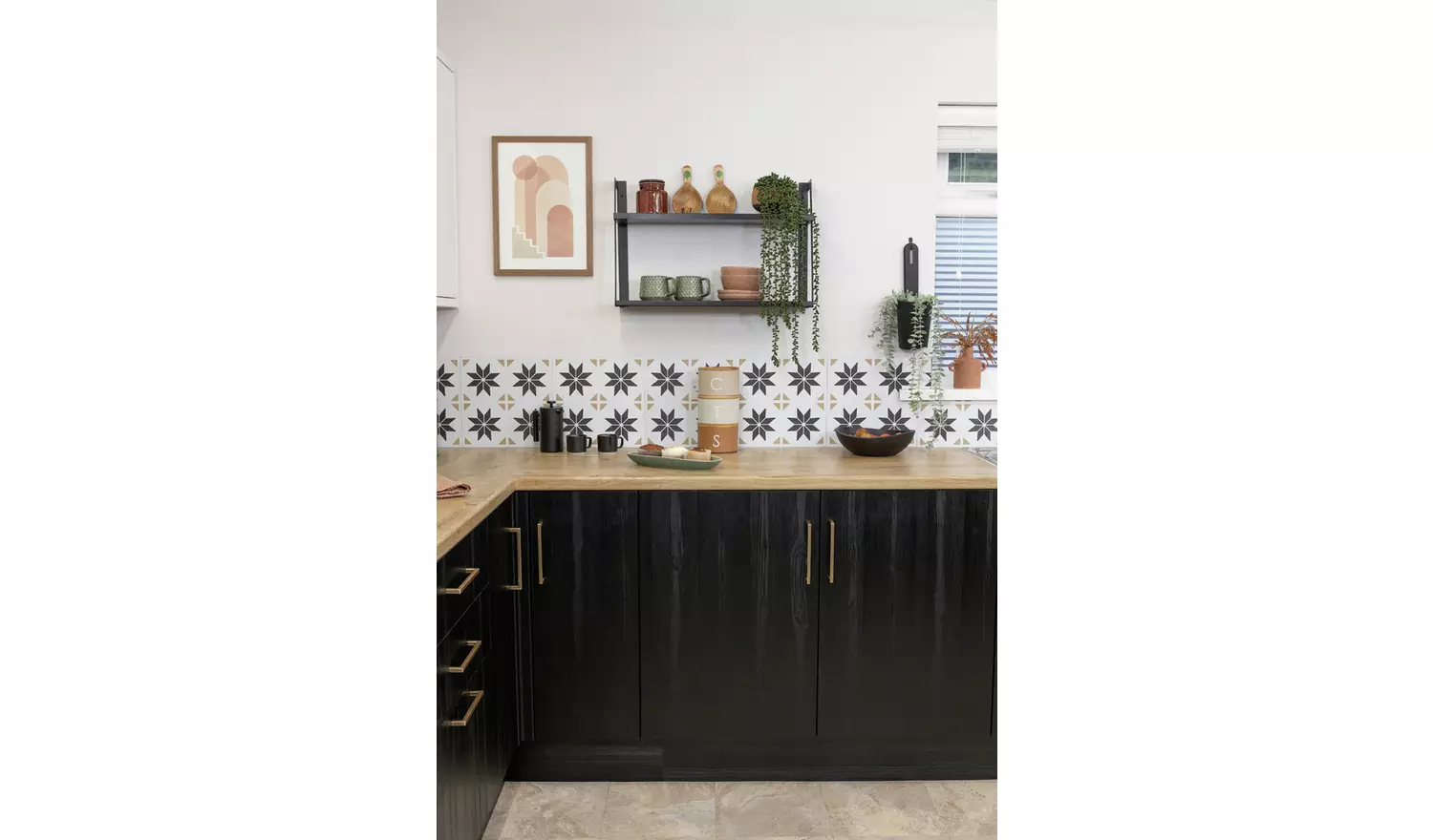 D-C-Fix Stars Self Adhesive Vinyl Wall Tiles - Natural