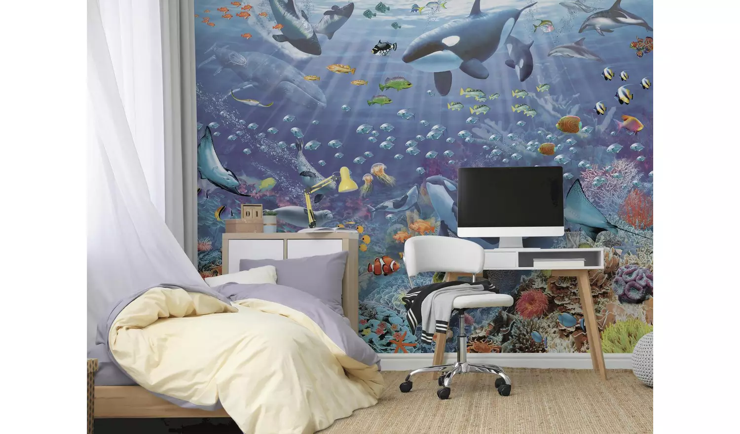 Walltastic Underwater Scene Kids Wall Mural