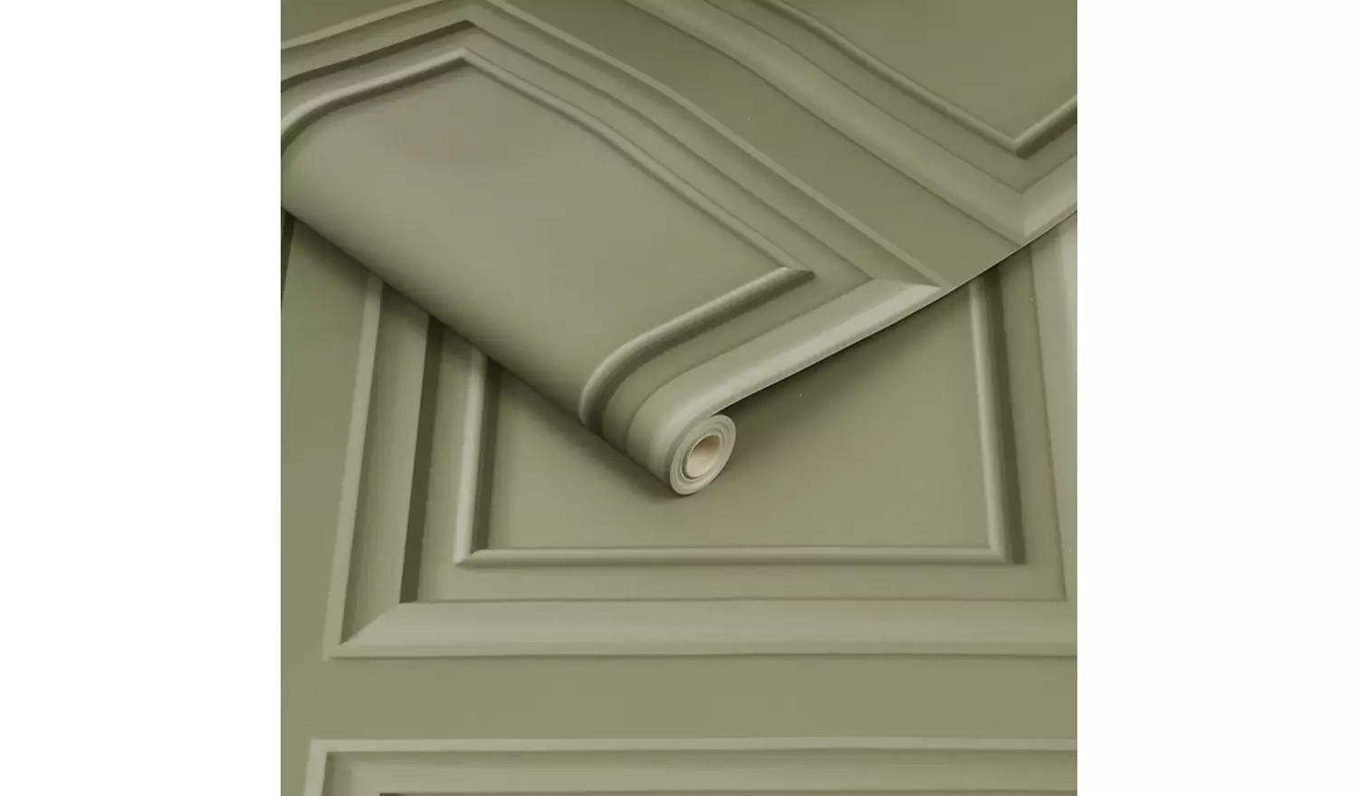 Fresco Wood Panel Sage Green Wallpaper