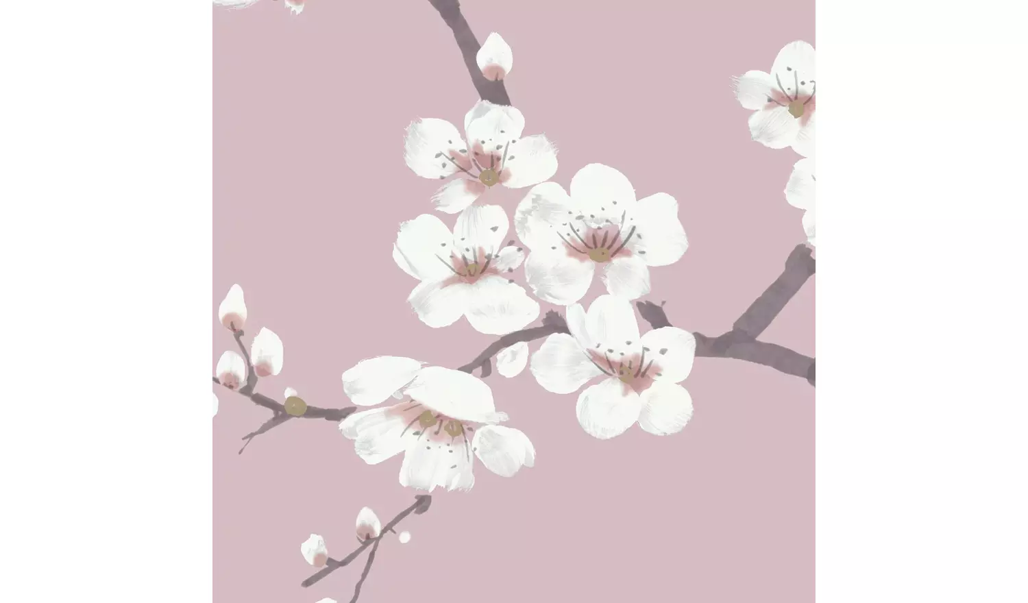 Fresco Apple Blossom Pink Wallpaper