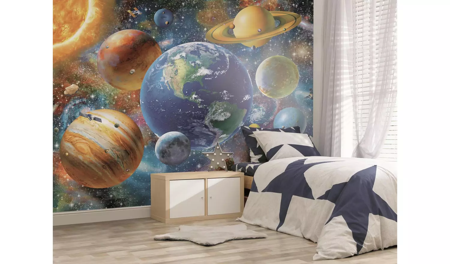 Walltastic Solar System Kids Wall Mural