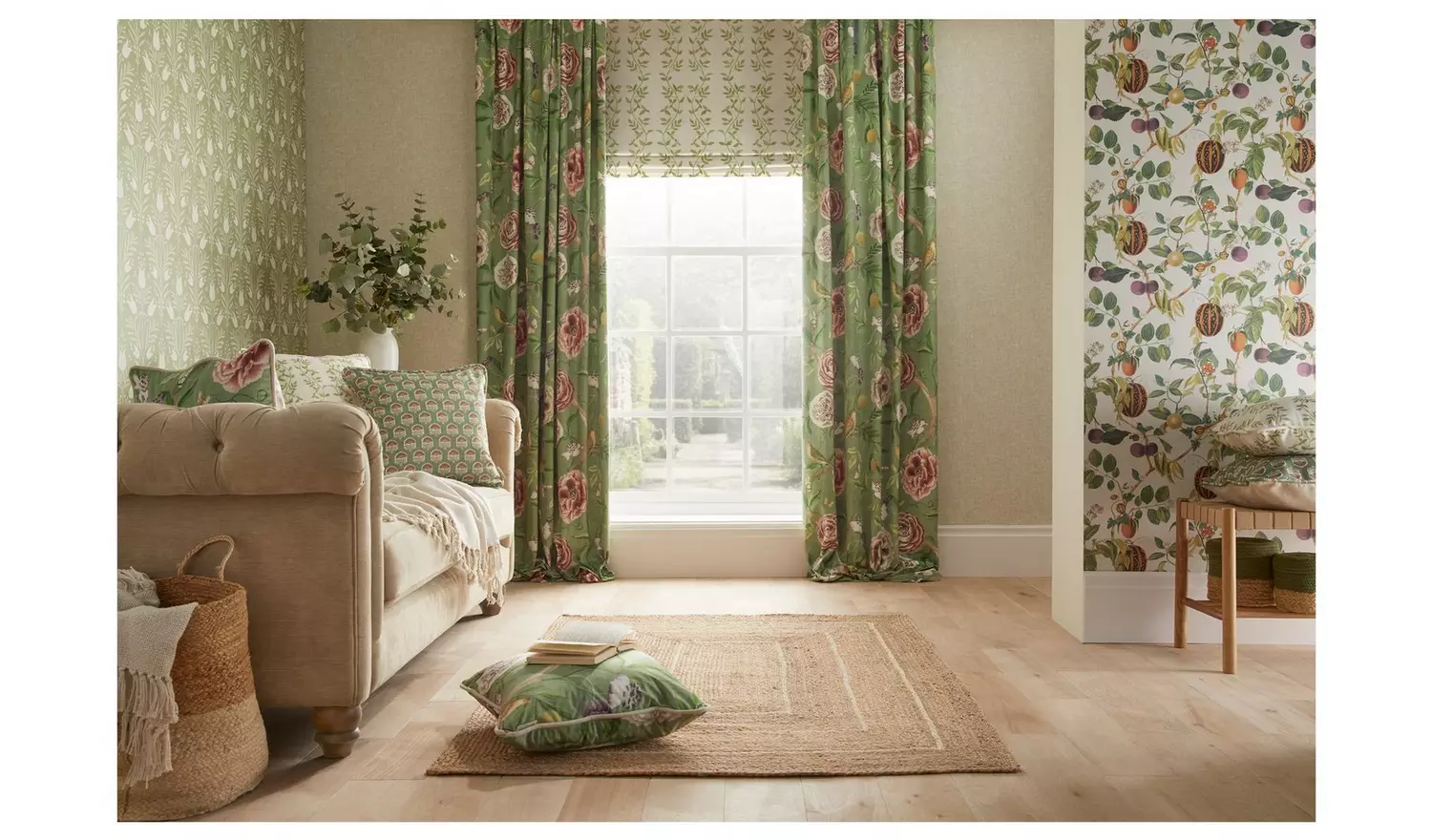 Esselle Home Textured Weave Cream Wallpaper