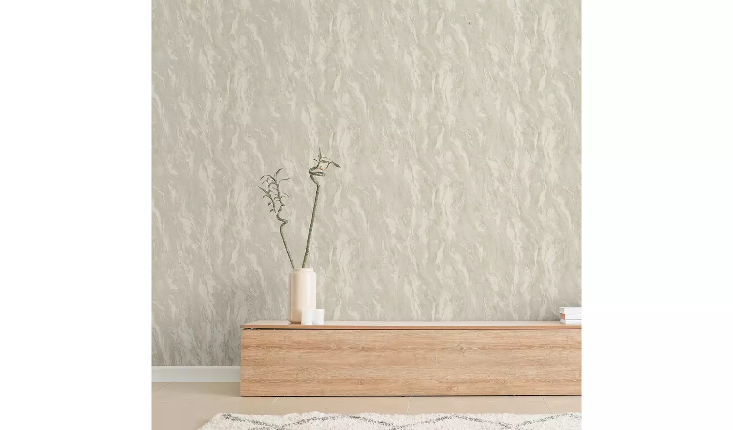 Arthouse Luxe Texture Pearl Wallpaper