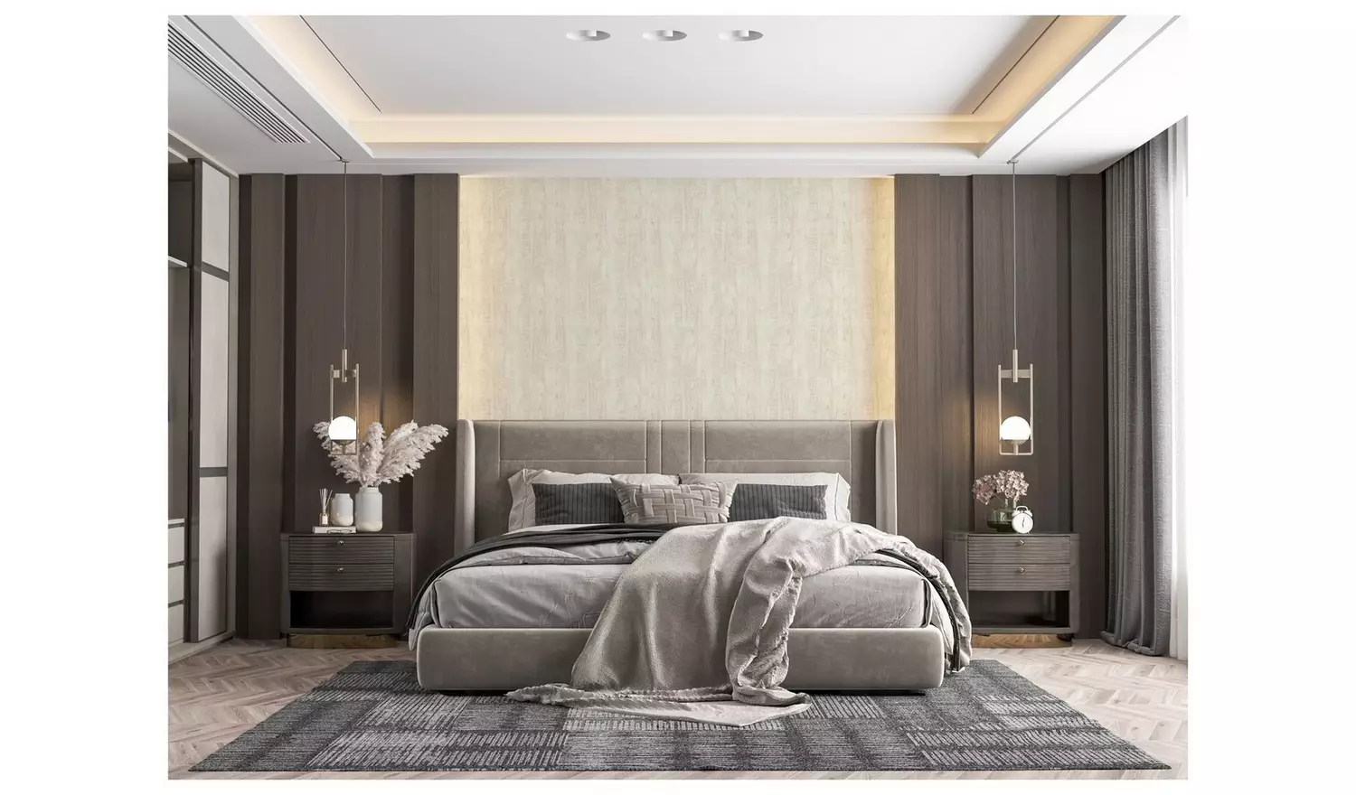 Arthouse Luxe Timber Ivory Wallpaper