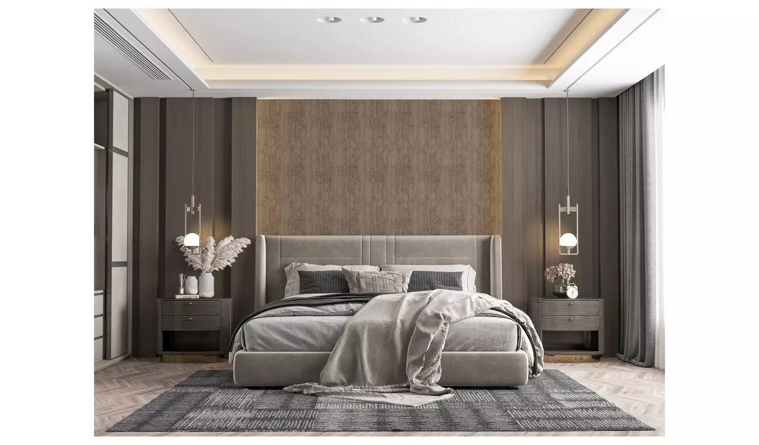 Arthouse Luxe Timber Grey Wallpaper
