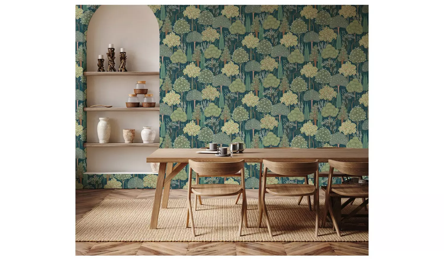 Esselle Home Persian Oasis Green Wallpaper