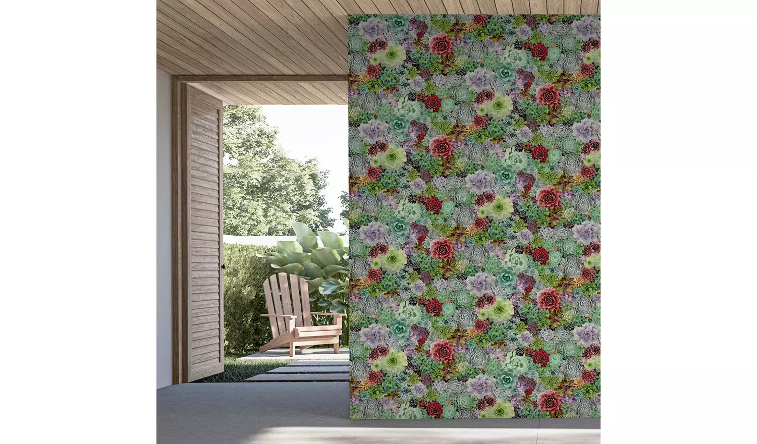 Arthouse Succulent Living Multi Wallpaper