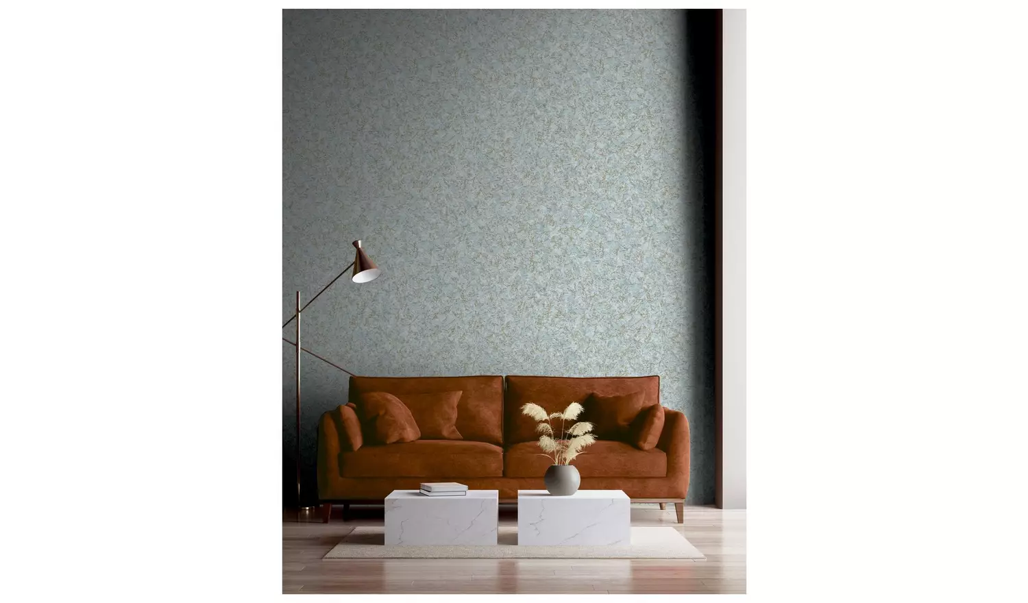 Arthouse Textured Marble Soft Blue Wallpaper