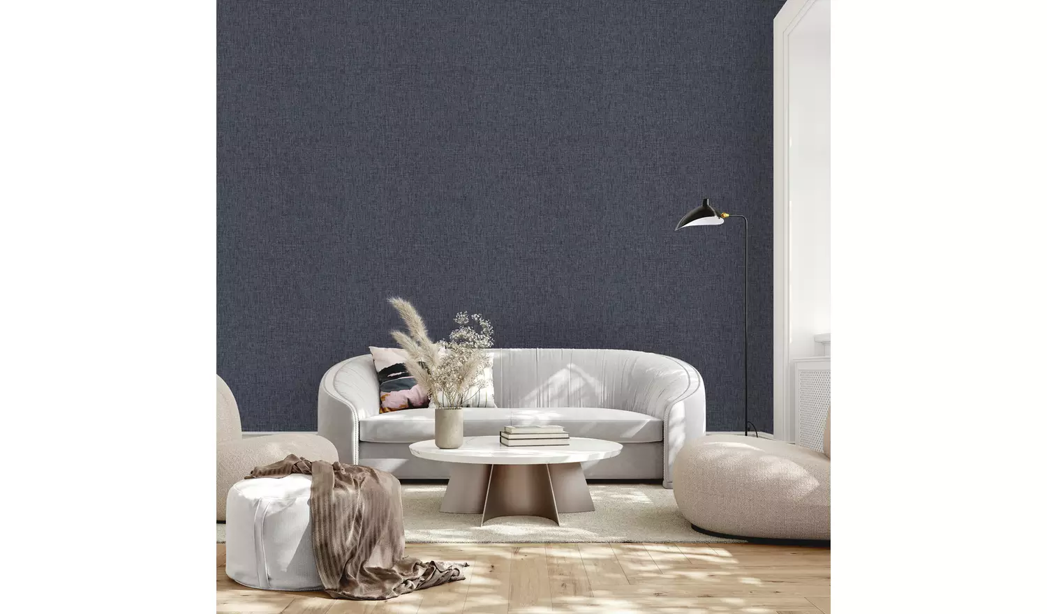 Arthouse Urban Weave Navy Wallpaper