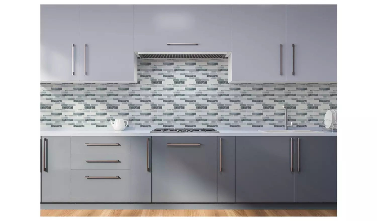 ArthouseGeometric Wall Tile Grey Wallpaper