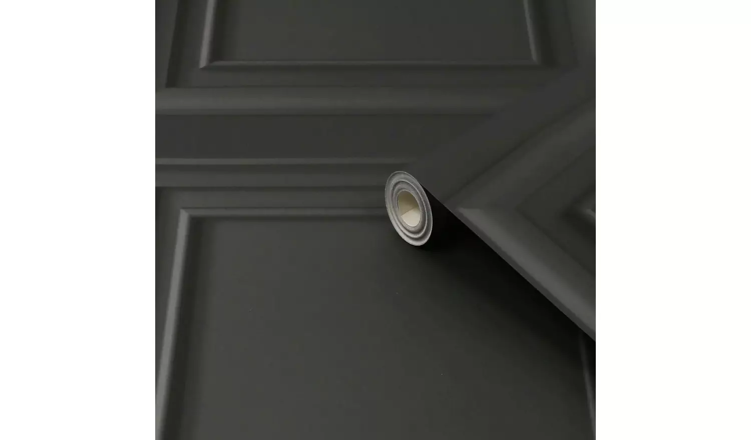 Fresco Wood Panel Charcoal Wallpaper