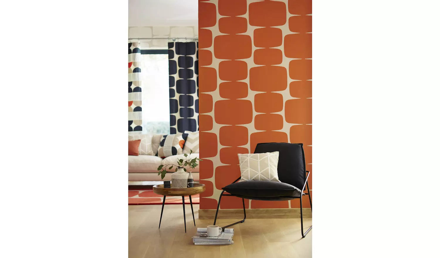 Scion Oversized Abstract Design Wallpaper